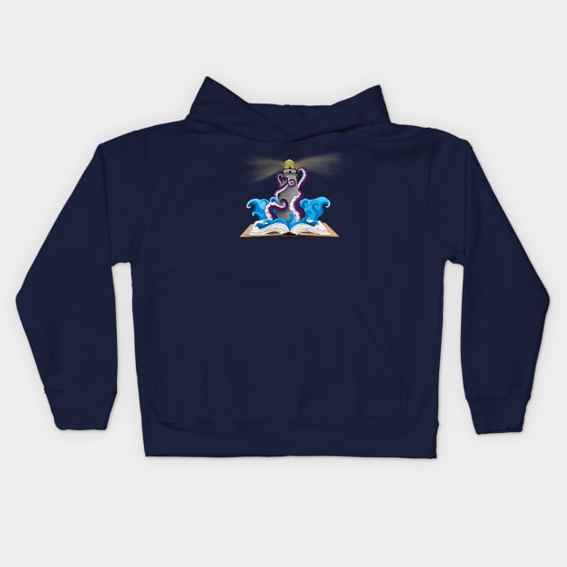 Lighthouse and the Kraken Kids Hoodie by Jen Talley Design